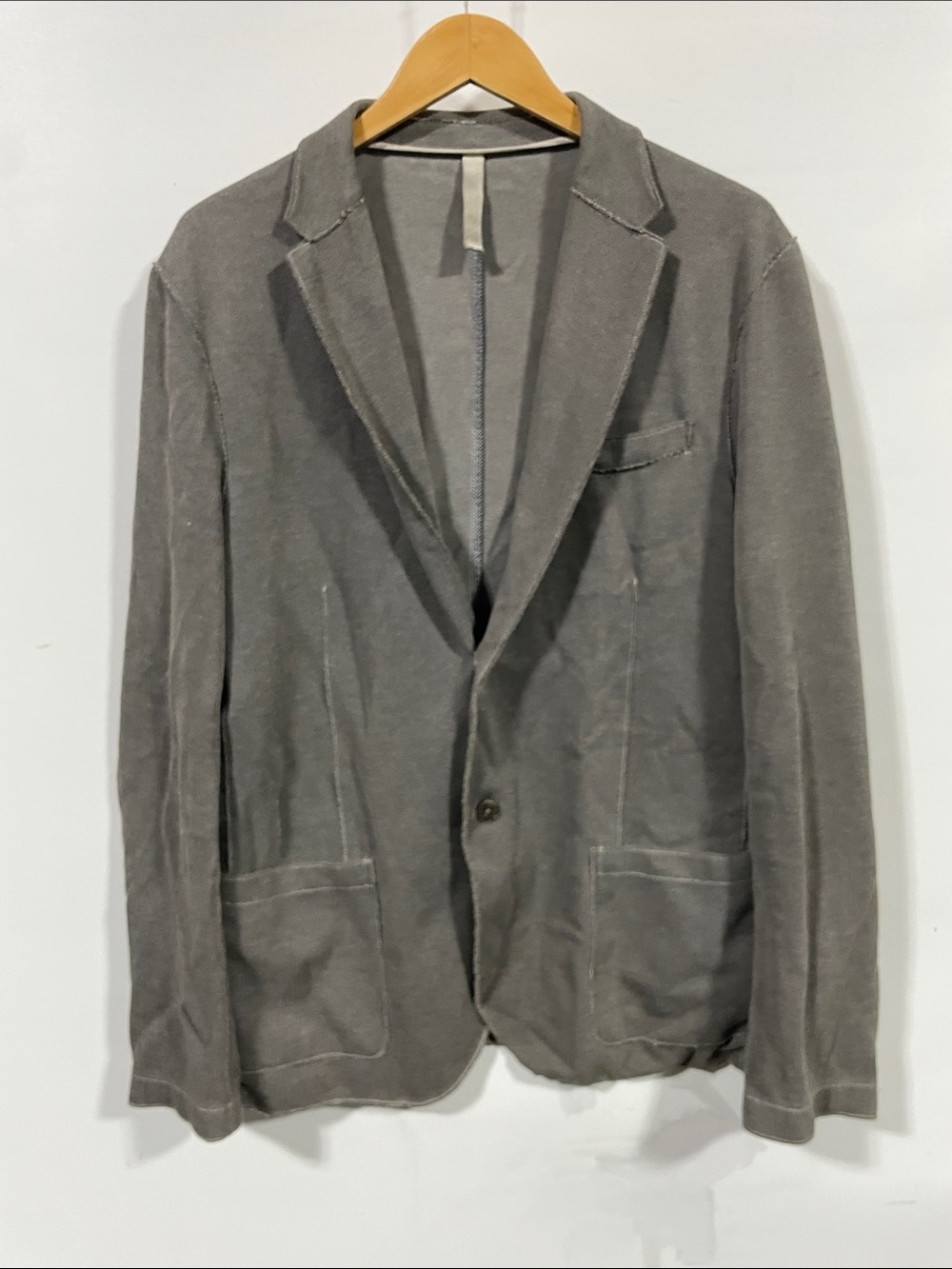 Harris Wharf London Men's Gray Performance Jacket - Made in Italy